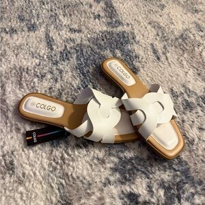Women's Elegant White Sandals